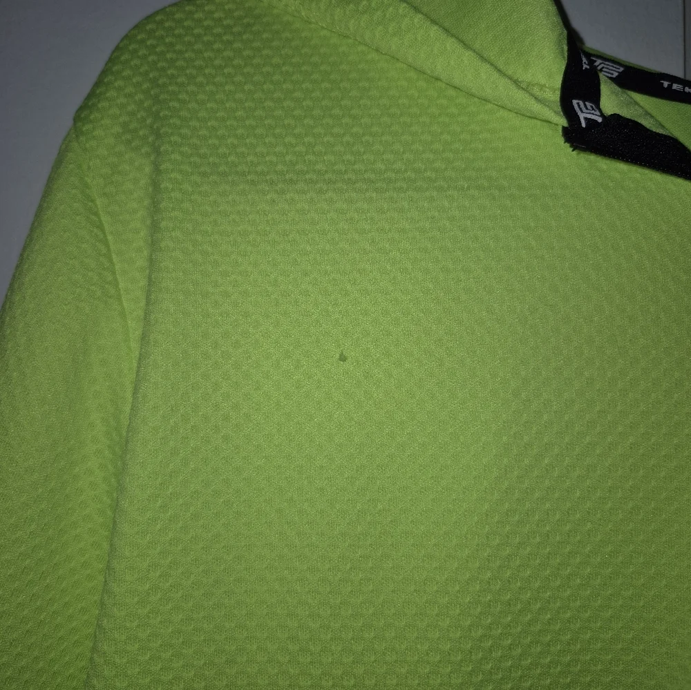 Tek Gear Neon Lime Pullover Hoodie Size XL - Picture 4 of 8